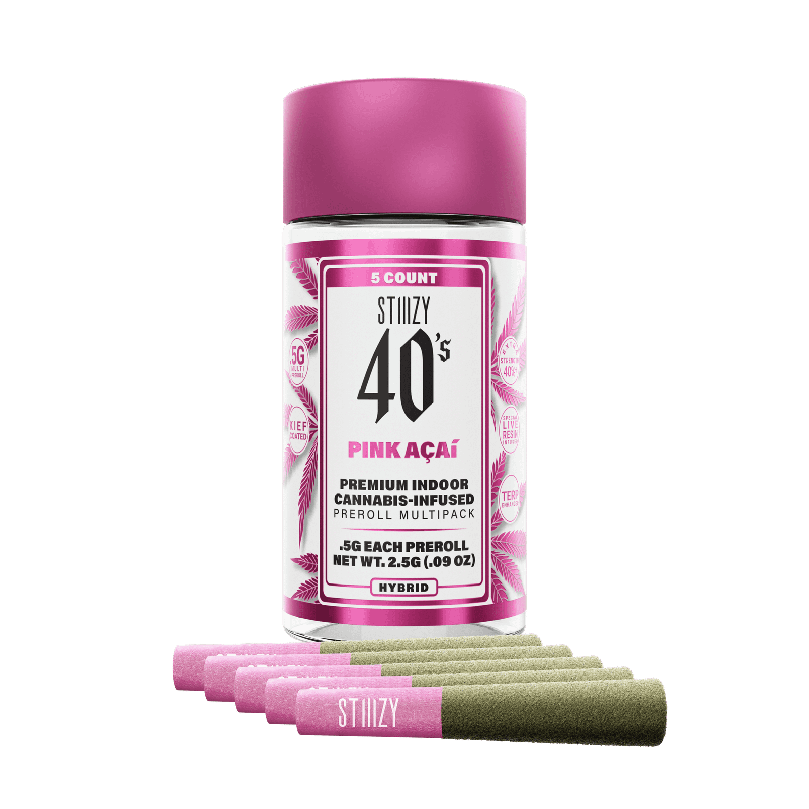 Pink Aҫai | STIIIZY 40's - Infused 5pk