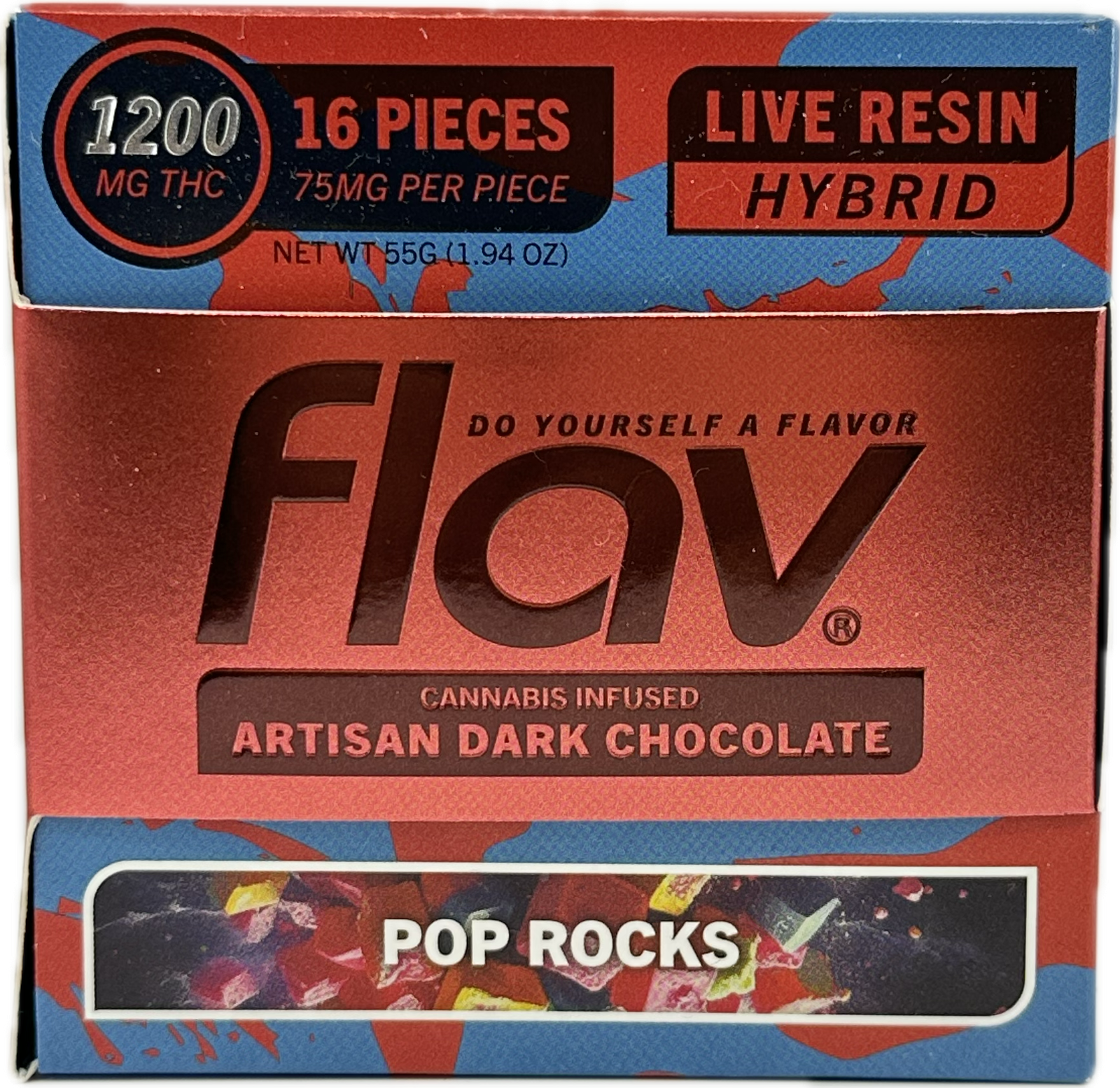 Pop Rocks | 1200mg Live Resin Infused Chocolate (16pc)
