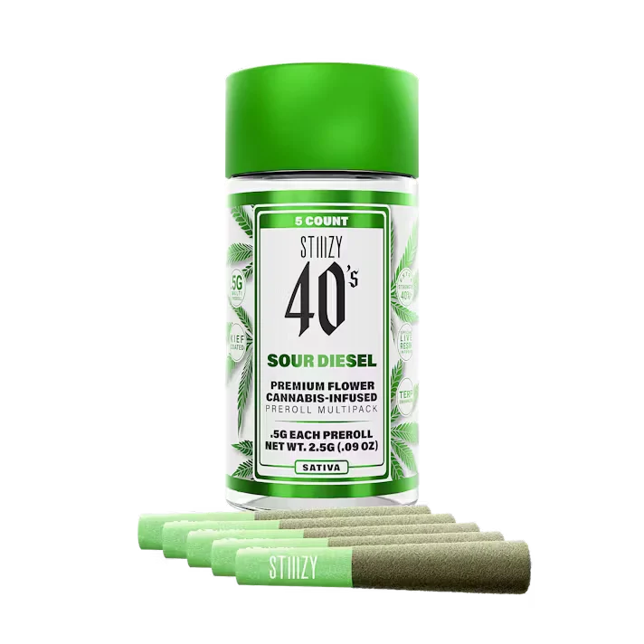 Sour Diesel | STIIIZY 40's - Infused 5pk