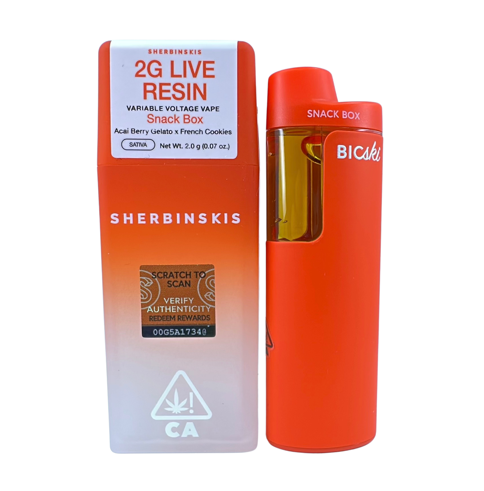 Snack Box | Sherbinskis - 2g Live Resin Vape