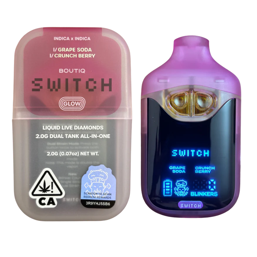 Grape Soda x Crunch Berry | BOUTIQ Switch Glow - 2g Vape