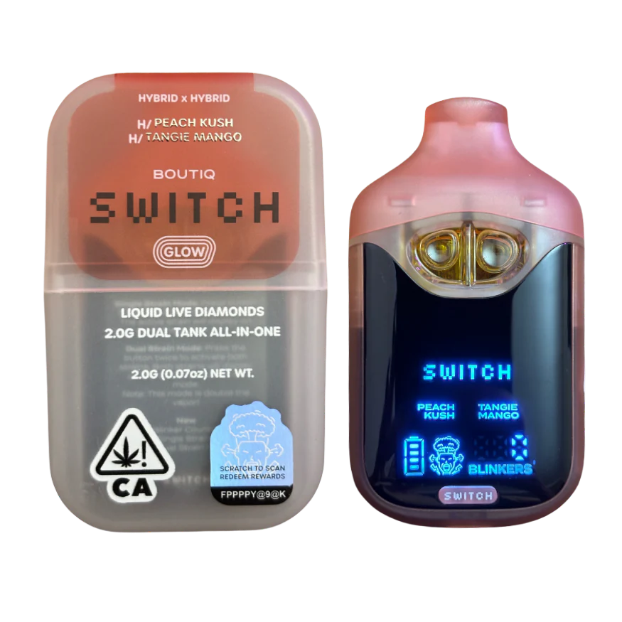 Peach Kush x Tangie Mango | BOUTIQ Switch Glow - 2g Vape