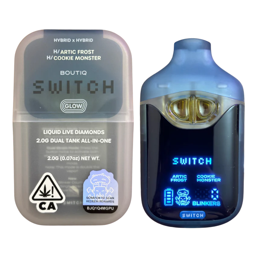 Arctic Frost x Cookie Monster | BOUTIQ Switch Glow - 2g Vape