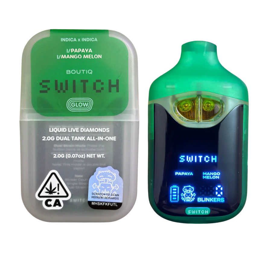 Papaya x Mango Melon | BOUTIQ Switch Glow - 2g Vape