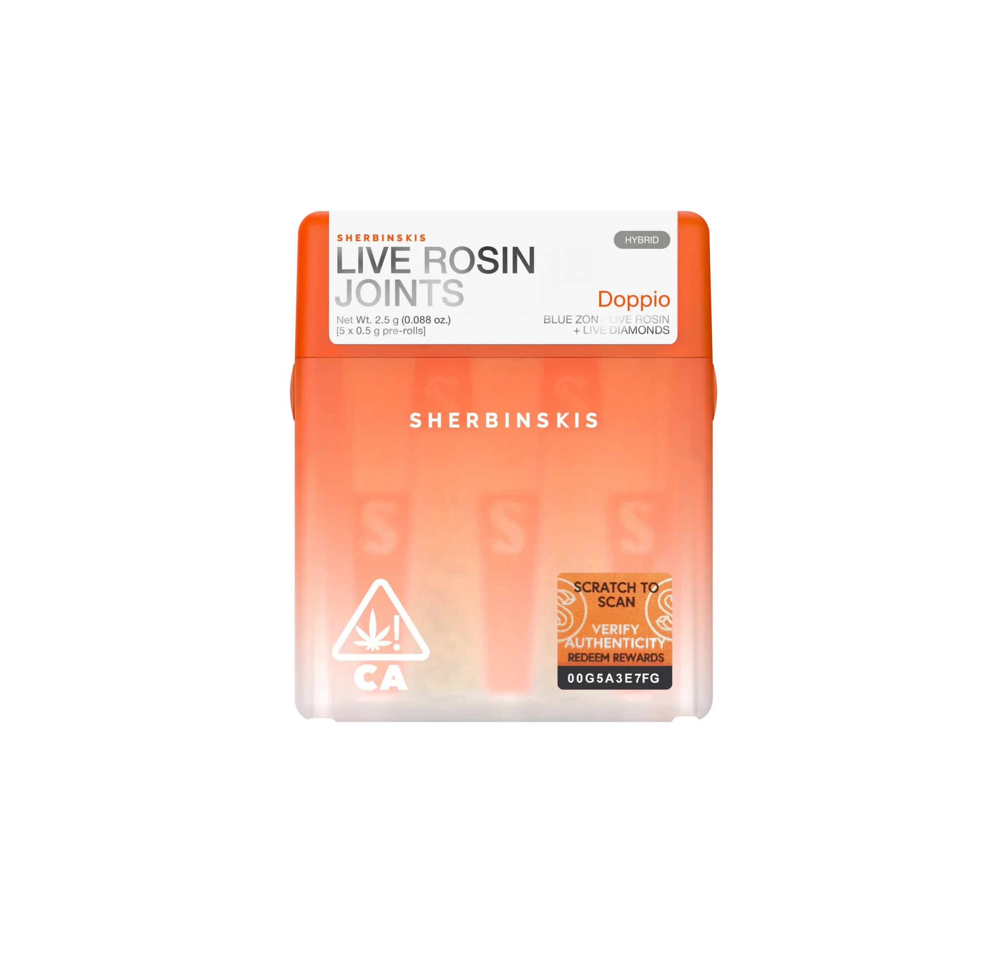 Doppio | Sherbinskis Live Rosin Joints - Infused 5pk