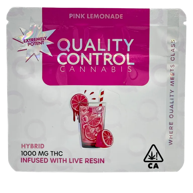 Pink Lemonade | QC - 1000mg Live Resin Infused Gummies (10pk)