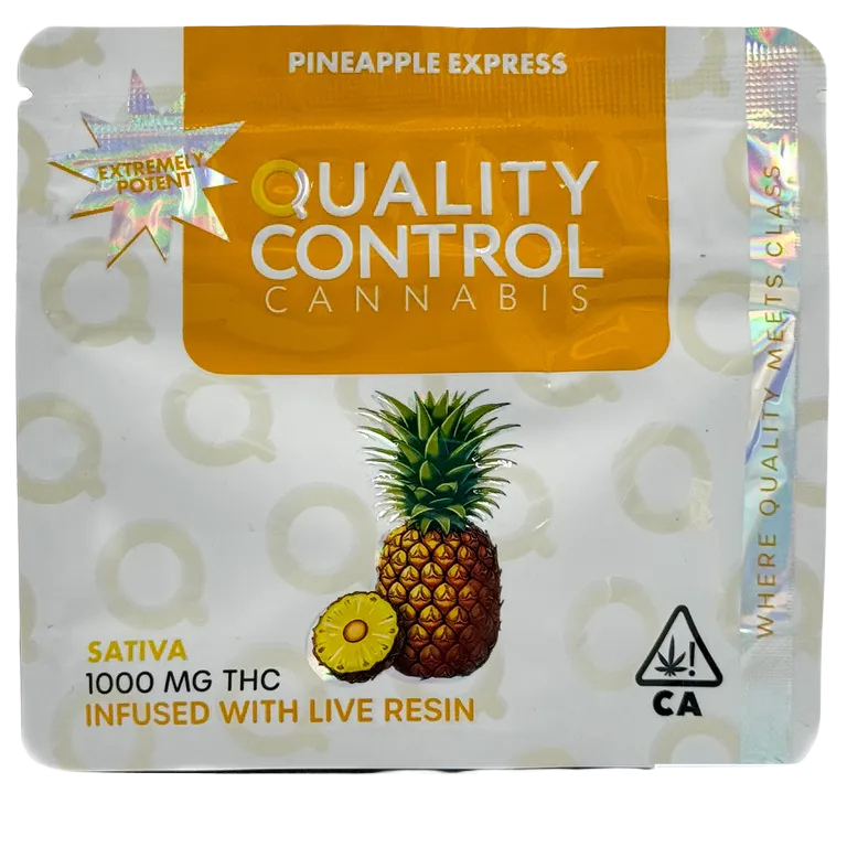 Pineapple Express | QC - 1000mg Live Resin Infused Gummies (10pk)