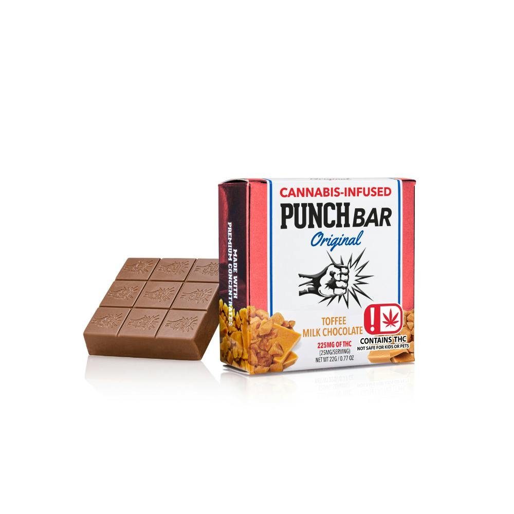 Toffee Milk Chocolate | Punch Bar - 225mg Chocolate