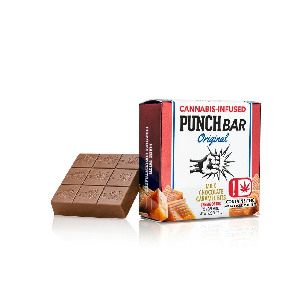 Milk Chocolate Caramel Bits | Punch Bar - 225mg Chocolate