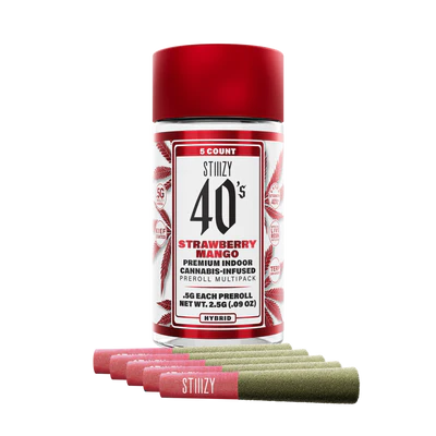 Strawberry Mango | STIIIZY 40's - Infused 5pk