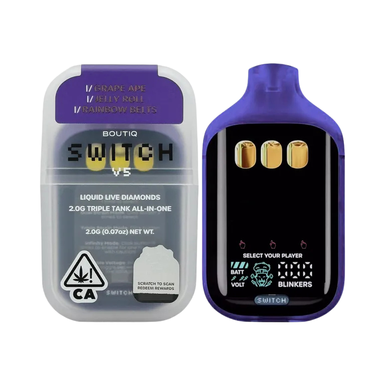Grape Ape x Jelly Roll x Rainbow Belts | BOUTIQ Switch V5 - 2g Vape
