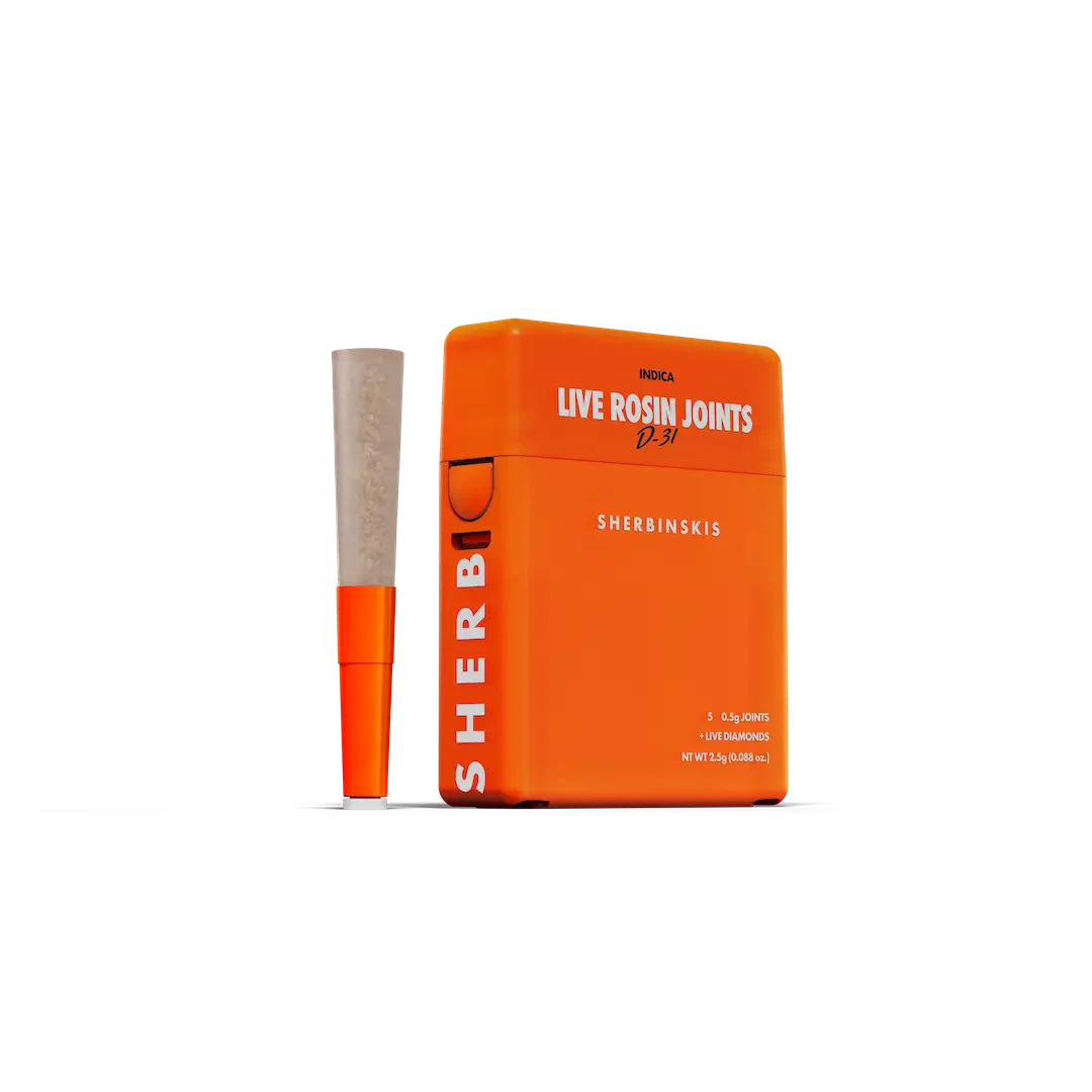 D-31 | Sherbinskis Live Rosin Joints - Infused 5pk