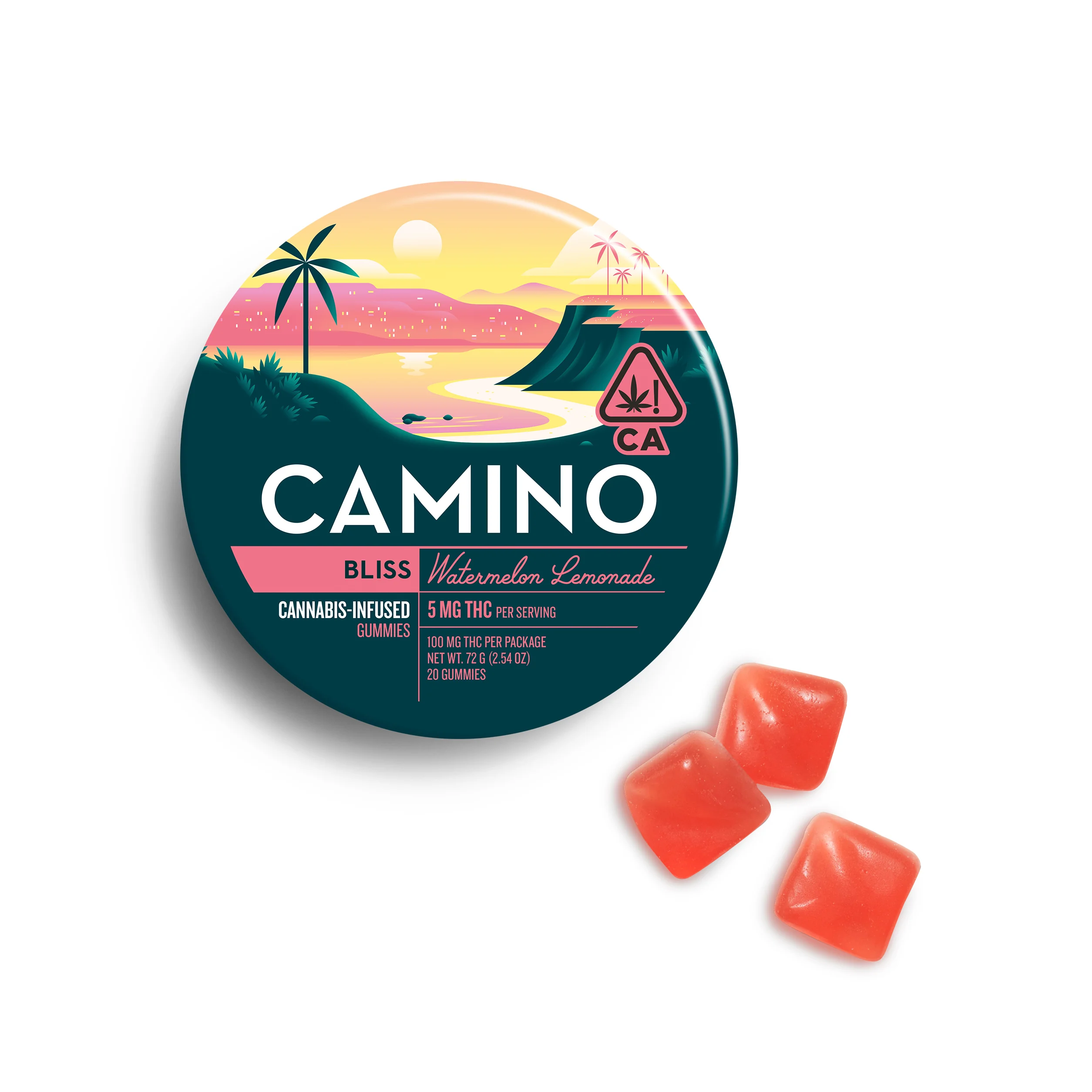 Watermelon Lemonade | Camino - 100mg Gummies (20ct)