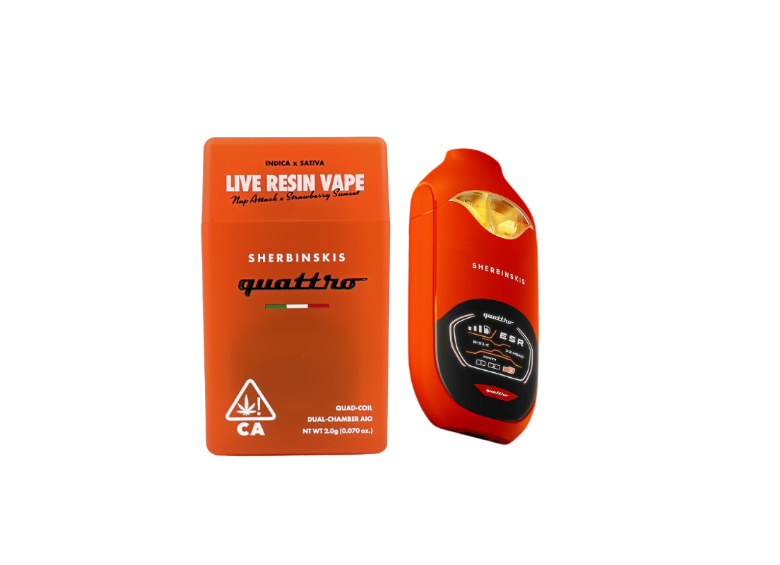 Nap Attack x Strawberry Sunset | Sherbinskis Quattro - 2g Live Resin Vape