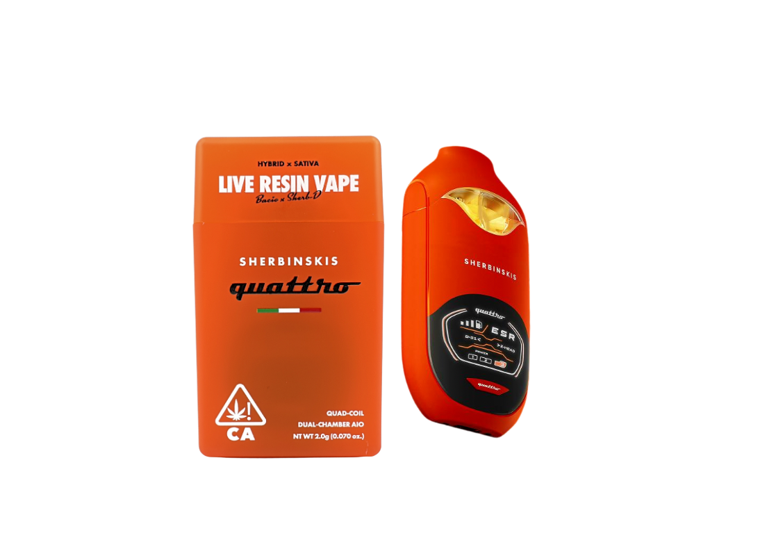 Bacio x Sherb-D | Sherbinskis Quattro - 2g Live Resin Vape